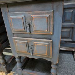 Blue Distressed Pair of Lockers