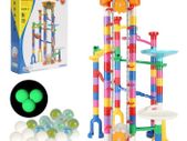 Marble Run Set 230 PCS with Motorized Elevator & 15 Marbles |STEM Building Toy for Kids