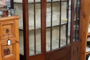Edwardian Gothic-Arch Glazed Display Cabinet