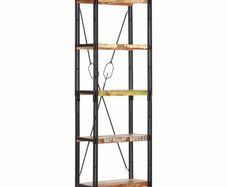 5-Tier Bookcase 60x30x180 cm Solid Reclaimed Wood