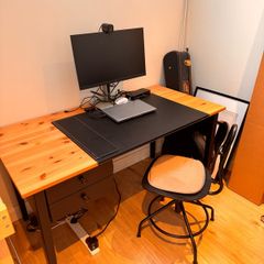 IKEA Desk, Chair and Mat