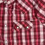Vintage Levis Red Check Shirt Size M Mens - Pearl Snap Image 5