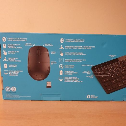 New, sealed usb Wireless/Bluetooth keyboard and mouse jlab go  multi-device