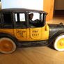 Vintage (from 1920) Cast Iron Yellow Taxi Car Image 5