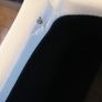 Faux leather vanity stool with hidden storage Image 6