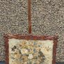 vintage/antique pole fire screen and needle point work Image 4