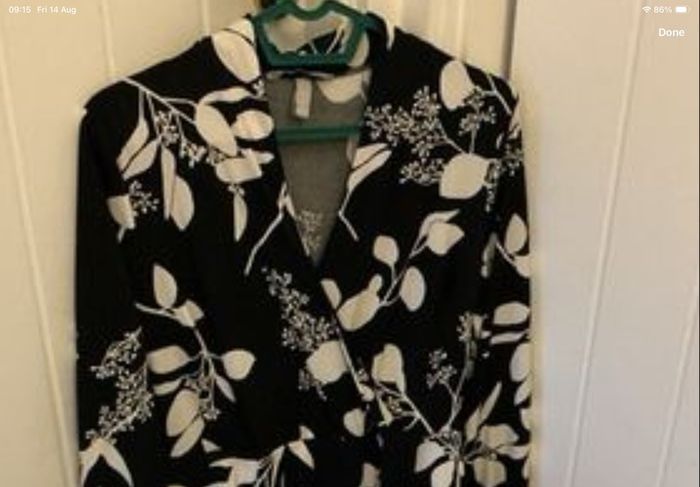 Black Wrap Over Dress size S
