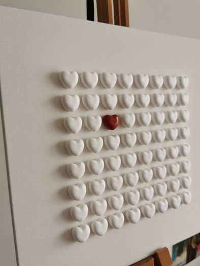 Handmade Heart Canvases - The Chosen Heart