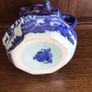 Large Flow Blue and White Water Jug Victorian Reproduction C1980s Image 3