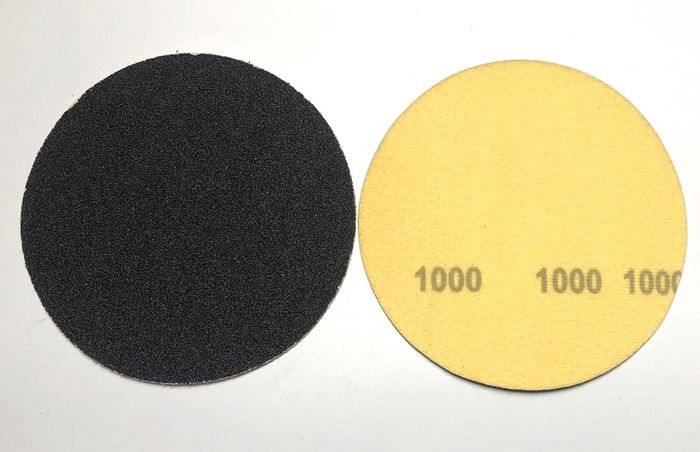 100PC 115mm Velcro Silicone Carbide Disc Pads 1000 GRIT FREE BACKER