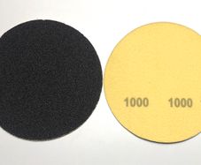 100PC 115mm Velcro Silicone Carbide Disc Pads 1000 GRIT FREE BACKER