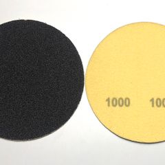 100PC 115mm Velcro Silicone Carbide Disc Pads 1000 GRIT FREE BACKER