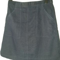 Next navy linen skirt uk10