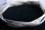 Vintage Bracelet Sterling Silver 925- stamped, clasp with safety catch, probably from the 70s, length 7,5" - 14,42g