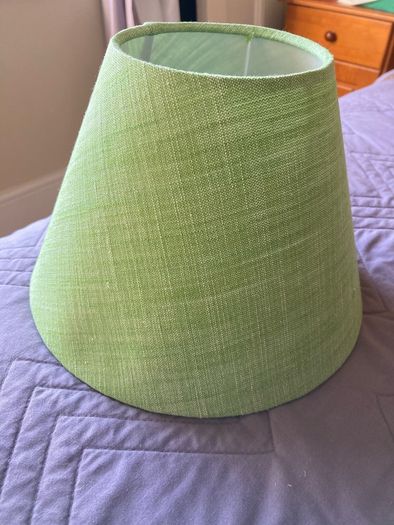 Bright green lampshade by Pooky