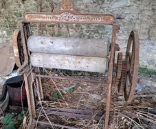 Antique laundry stand for garden