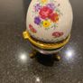 Beautiful Limoge France porcelain egg shaped trinket box Image 2