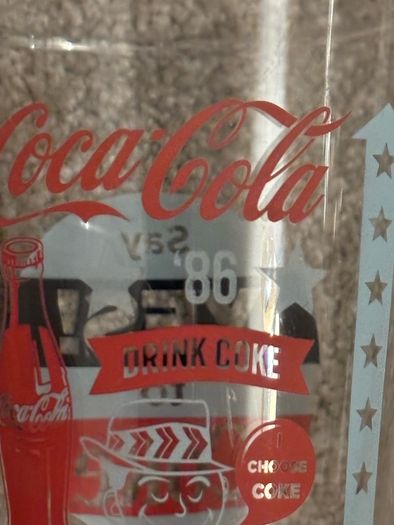 Vintage Say Yes To Coke '86 Coca Cola Glass