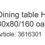 Dining table and 4 chairs Image 3