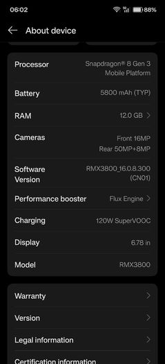 Realme gt 6 12gb/256gb