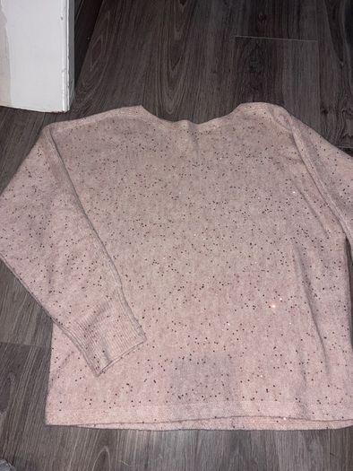 Penneys Pale Pink Embellished Jumper Size S