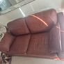 Brown Leather 2 seater Image 3