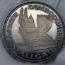 Kempten Silver Proof Medal 1964 Hildegard Obverse Thaler 1623 Beautiful rainbow Image 3