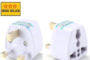 Au Eu Us To Irish Uk Ac Power Plug Adapter