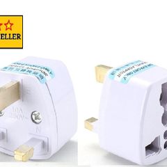Au Eu Us To Irish Uk Ac Power Plug Adapter