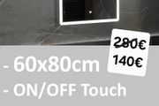 LED Bathroom Mirror Touch Antifog Fog free 60x80cm