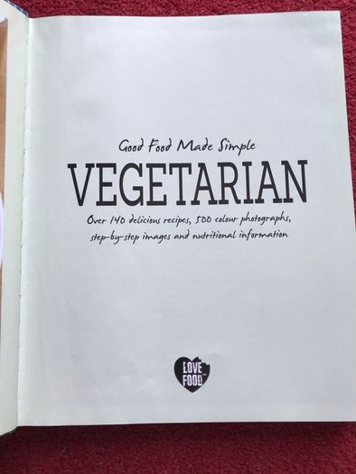 Brand new VAGETARIAN recipe book