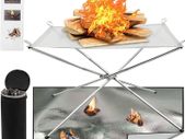 Portable Fire Pits,Outdoor Fire Pit Set Large Size 22inch with Fire Pit Mat and Carry Bag, 304 Stainless Steel Mesh Collapsible Firepit For Camping, BBQ, Backyard, Patio and Garden