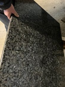 Marble kitchen counter (black pearl)