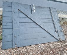 Crates and barn door
