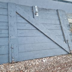 Crates and barn door