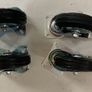 200mm Heavy Duty Castor Wheels Swivel Brake Rubber Set Image 2