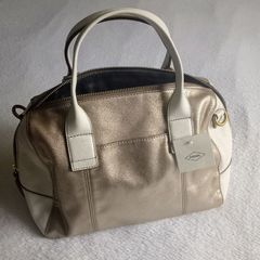 Vintage Fossil Leather Satchel Bag.