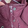 Hollister Womens Burgundy All Weather Hooded Jacket Coat Size M UK 12 Image 4