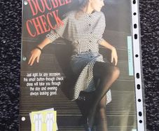 Vintage Clothes Patterns : " Double Check "  and  " Bow Belle " : 1980s