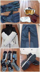 Full Skiing Gear Set (L) for approx. 182 cm 6'0"