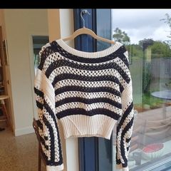 Zara limited Edition Crochet Sweater
