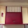 Large Burgundy Vintage Style Jewellery Box with Mirror and Drawers Image 5