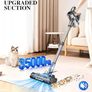 Cordless Vacuum Cleaner Stick Vacuums - Powerful Lightweight Electric Brooms Upright Handheld Wireless Bagless Battery Rechargeable Cleaners Anti Hair Wrap for Pet Stair Carpet Car Home Image 5