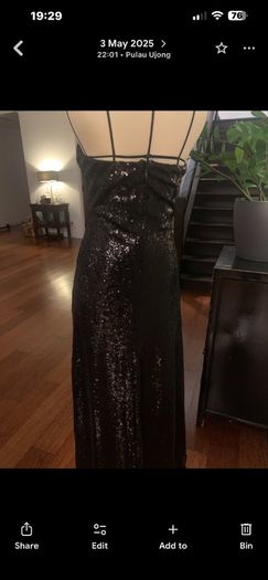 sequin evening dress