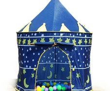 Tent For Children Boy Girl Castle Portable Foldable Folding Tent