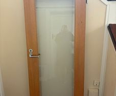 Oak glazed internal double doors