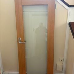 Oak glazed internal double doors