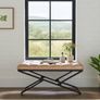 Metal frame bench with velvet seat 100x40 Image 4