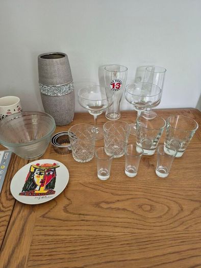 Glasses, cutlery etc.