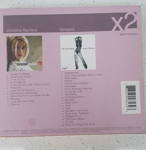 Christina Aguilera x2 Albums - 2 x CD